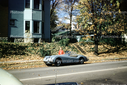 Jaguar sports car, Dora, 1954, 1950s