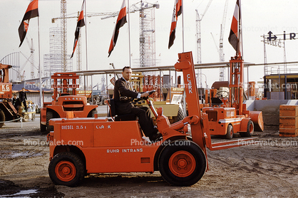Clark Forklift, Ruhr Intrans, July 1962, 1960s