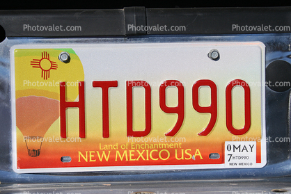 New Mexico License Plate