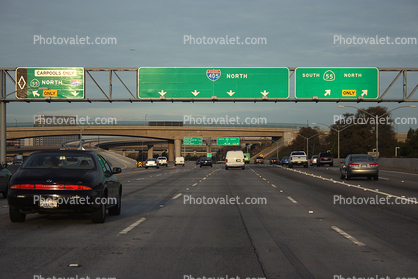 Interstate Highway I-405, Level-B Traffic, cars, traffic, freeway