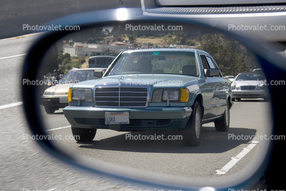 Mirror, Mercedes Benz, Interstate Highway I-80, Car, Automobile, 2010's