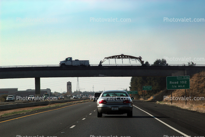 Road 102 Overpass, Cars, Vehicle, Automobile, Truck
