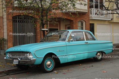 1960 Falcon two-door sedan, car, two-door sedan, 1960s