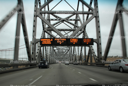Toll Lanes, Carquinez Bridge, Interstate Highway I-80