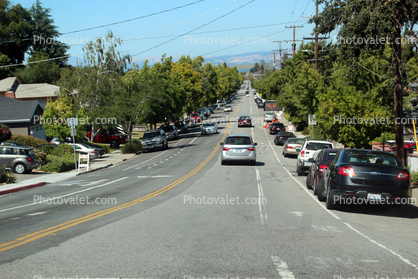 Street, road, San Carlos California, cars