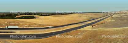 Interstate Highway I-5, Central Valley, cars