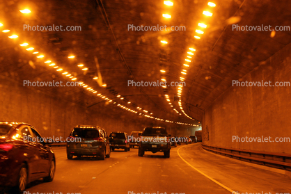 Doyle Drive Tunnels, cars, road, Highway 101