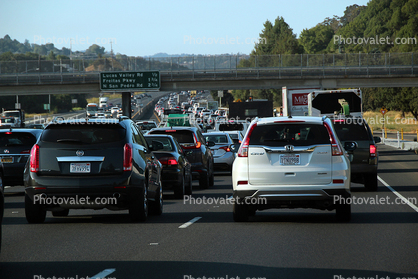 San Rafael, US 101, Traffic Jam, cars
