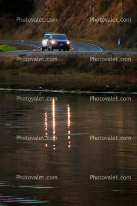 Pacific Coast Highway, Bolinas Lagoon, Marin County, California