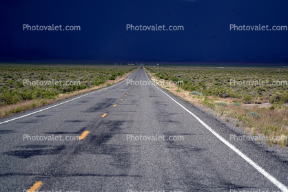 US Route 50, highway, roadway, road, clouds, storm