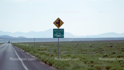 Antelope Road Sign, Road, Roadway, US Route 50