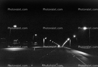 Nighttime, street, road