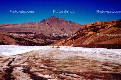 Snow, Cold, Dirt Road, unpaved, Columbia Icefield, Canada