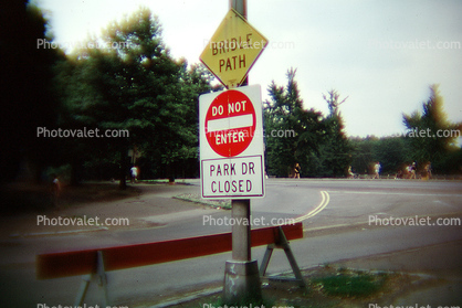 Bridle Path, do not enter, Central Park, New York City