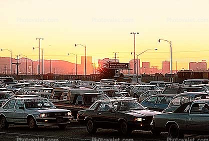 toll plaza, Level-F traffic, dawn, morning