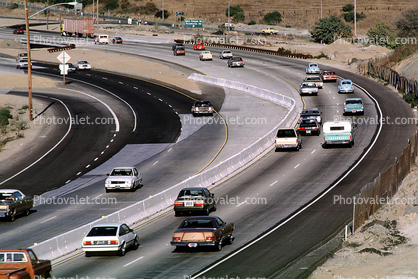 Car, Automobile, Vehicle, Eden Canyon Road, Castro Valley, Interstate Highway I-580