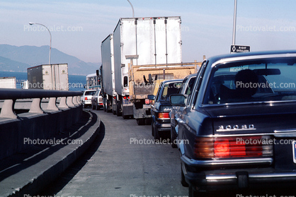 toll plaza, Level-F traffic, San Francisco Oakland Bay Bridge, traffic jam, congestion
