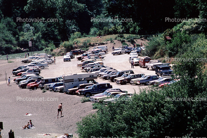 parking lot, Rio Nido, Sonoma County, California