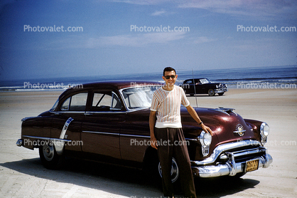 Oldsmobile, Boy, Male, Guy, Masculine, Adult, Person, 1952, 1950s