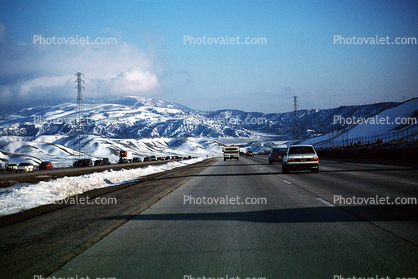 Highway, Roadway, Road, Snow, Snowy, Mountains