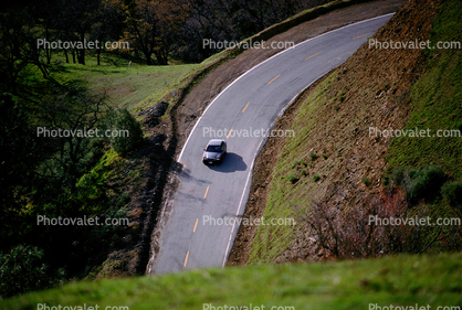 road on Mount Hamilton, near San Jose, California