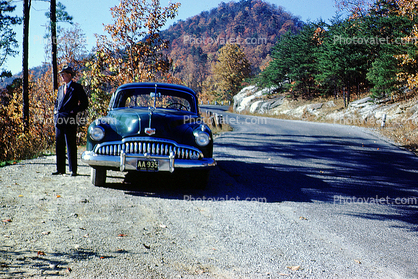 1949 Buick Roadmaster, Highway, Roadway, Road, 1940s