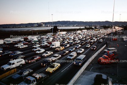 Cars at the toll plaza, San Francisco Oakland Bay Bridge