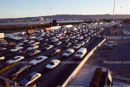 Cars, Rush Hour, Toll Plaza, Bay Bridge