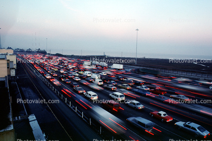 toll plaza, Level-F traffic, San Francisco Oakland Bay Bridge, Interstate Highway I-80