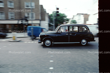 taxi cab, London, Car, Vehicle, Automobile, 1960s