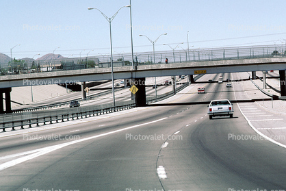 Overpass, Interchange, Interstate Highway I-10, El Paso, Car, Automobile, Vehicle