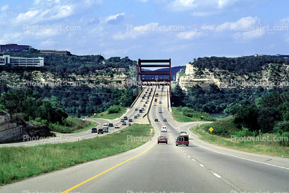 The Pennybacker Bridge, 360 Bridge, over Lake Austin, Highway Bridge, Roadway Road