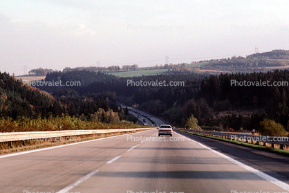 near Prague, Highway, Roadway, Road