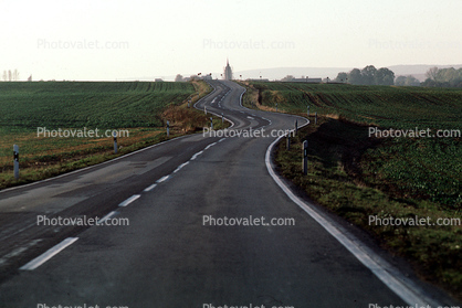 Weimar, Road, Roadway, Highway, S-curve