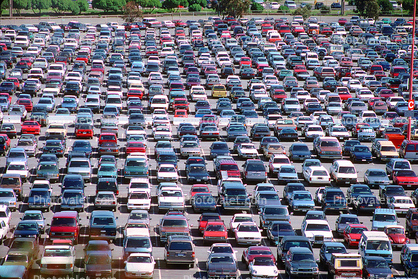 parking lot, Automobile, Sedan, parked cars, stalls