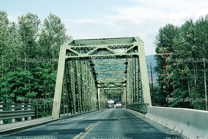 Truss Bridge, Roadway, Highway, near Bellingham