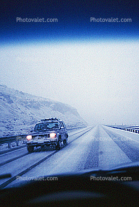 Walker Lake, Highway-95, snowstorm