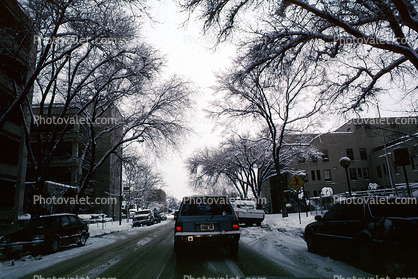 City Street, snowstorm