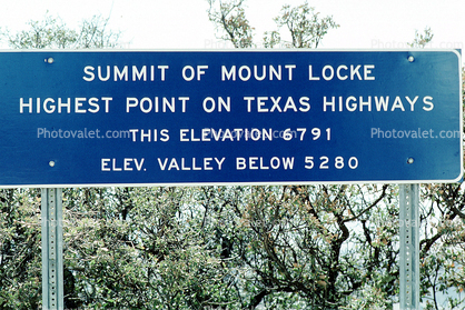 summit of Mount Locke, highest point on Texas Highways, Road, Roadway, Highway 118