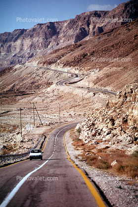 Dead Sea, Road, Roadway, Highway, Highway-90, Endorheic Lake