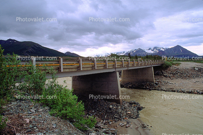 Road, Roadway, Highway-4, Alaska Range, Delta River