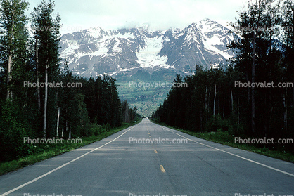 Road, Roadway, Highway, Chugach Mountains, Mount Billy Mitchell