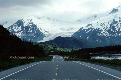 Road, Roadway, Highway, Chugach Mountains