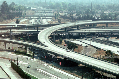 Freeway Maze, Interchange, Road, Roadway, Highway, San Jose, California