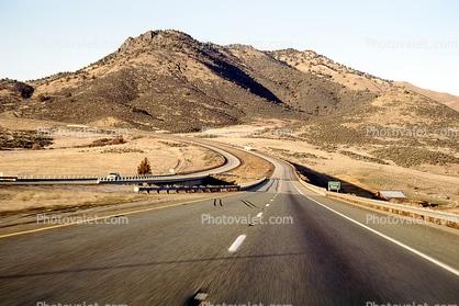 Curve, Hill, Mountain, overpass, Road, Roadway, Interstate Highway I-5