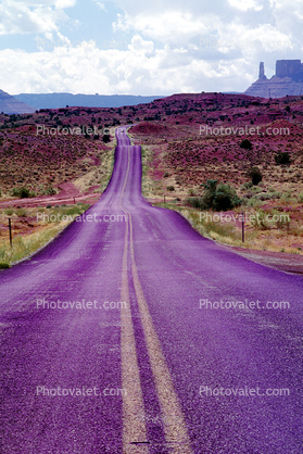 Road, Roadway, Highway 128, near Moab, Utah, Castle Valley, east of Moab