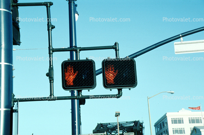 Crosswalk Signal, lights, Hand, STOP