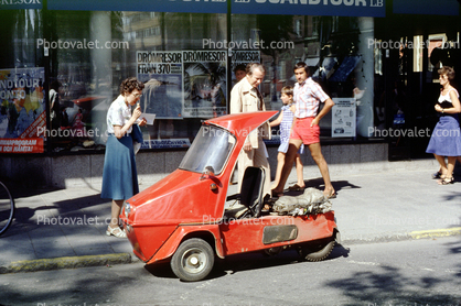 1972 Norsjo Shopper, Shopper Mopedbil, Minicar, three wheeler, tiny, small car, vehicle, microcar, 1970s