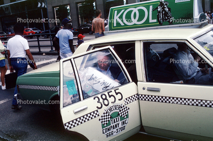 Kool Cigarette advertising, Checker Taxi Company, car, automobile, vehicle, 1970s