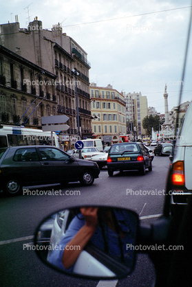 city street, mirror, Marseille France